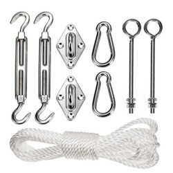 Zestaw metalowy do mocowania żagli ogrodowych GB508