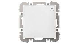 Santra Łącznik Zwierny Dzwonek Bez Ramki Podtynkowy Biały 4114-10