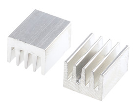 Radiator 8 x 8 x 6mm 71K/W Uniwersalny Prostokątny Alu