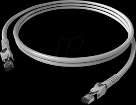 CP1OAMSMS0075 Cat.6a patch cable, S/FTP, VarioBoot, gray, 7.5 m