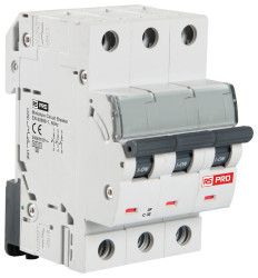 Wyłącznik miniaturowy, Typ C, 3-biegunowy, 63 A, 240 V ac, 240 V dc, RS PRO, DHMZ 10 kA