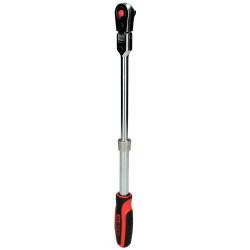 KS Tools 914.3820 3/8&quot; Slimpower Telescopic Reversible Ratchet, 72 Teeth