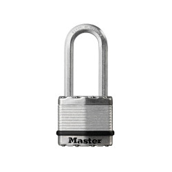 Master Lock M5EURDLH Excell&#x2122; Laminated Steel 50mm Padlock 4-Pin - 51mm Shackle