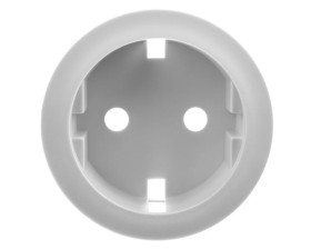 CELIANE. Plakietka gniazda 2P+Z SCHUKO biała okrągła 068131