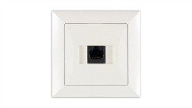 Opal Gniazdo Komputerowe Rj45 8Pin Zacisk Krone Lsa+ Białe Gtp-12 Op Bi