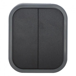 Łącznik n/t świecznikowy B2, 10A, 250V, IP54, WNT-2B2, szary/czarny,OR-OE-7801/GB