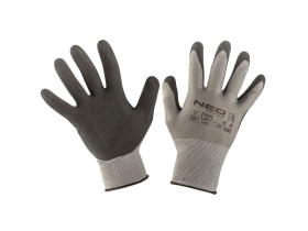 Rękawice robocze poliester pokryty lateksem (foam) 3141X rozmiar 10 97-617-10 TOPEX