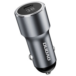 Ładowarka USB-C Samochodowa 30W Dudao R14 Srebrna