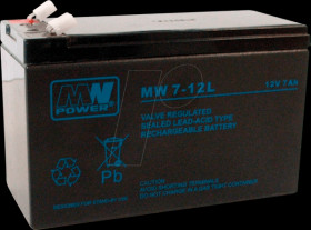 MW 7-12L AGM battery, 12 V, 7 Ah