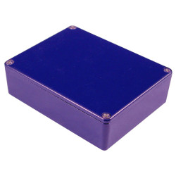 Hammond 1590XXCB Aluminium &#x27;Stomp Box&#x27; Enclosure Blue (145 x 121 x 39mm)
