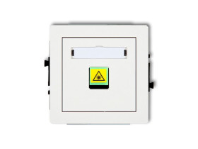 DECO Gniazdo światłowowode/optyczne pojedyncze biały DGOP-1 KARLIK