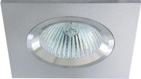 Oczko 50W/12V MR16 IP20 kwadrat stałe aluminiowe IZZY DSL50-AL GXPA002