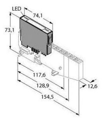 Akcesorium Turck BL20-BR-24VDC-D 6827006 1 szt.