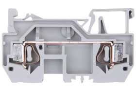 Złączka szynowa 2-przewodowa 4mm2 szara 281-901