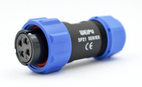 SP2110/S4 gniazdo na przewód 4 pin 500V / 30A