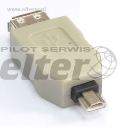 Wtyk miniUSB-gniazdoUSB FOTO 5pin