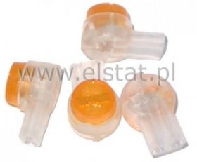 Zacisk TEL-UY4 łącznik-przelot żółty x 2 ( 10sz