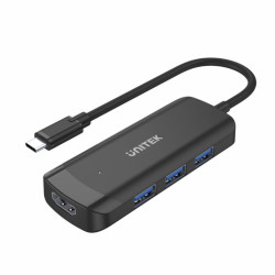HUB USB-C 3.1 3xUSB 3.1 + HDMI 4K@30Hz Aktywny