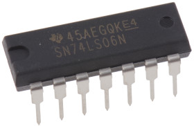 Falownik Bufor odwracający 6 -kanałów 14 -pinowy wyj: Kolektor otwarty PDIP