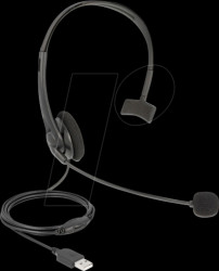 27177 USB Mono Headset with Volume Control, Ultra Lightweight