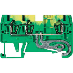 Wieland 56.703.9155.0 fasis Duo Earth DIN Block WKFN 2,5 D2/2/SL/35 Gr/Yell