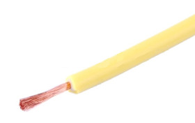 Silicone cable Li2G-1mm 20A Yellow