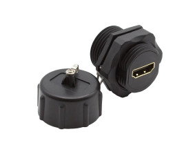 Złacze HDMI PCB Proste Żeński 19-pinowe Bulgin