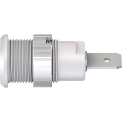 St&#xE4;ubli 497046-29 SLB4-F63/N-X safety jack socket white 4mm brass 1pc