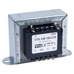 Vigortronix VTX-126-100-218 Chassis Transformer 230V 100VA 18V&#x2B;18V
