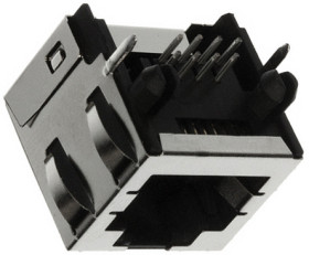 Złącze RJ45 Żeński Złącze RJ45 Przewlekany Cat3 Molex, 90°, 8P8C-żyłowe