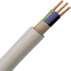 Przewód płaszczowy Kopp 153125003, 3 G 2.5 mm², 25 m, szary