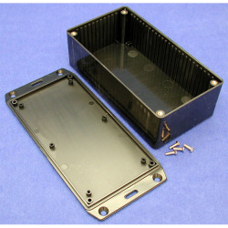 Hammond 1591DFLBK Multipurpose FRABS Enclosure Flanged Lid 150 x 80 x 50 Black