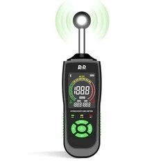 R&D MT68 Cyfrowy Miernik Wilgotności Drewna bezkontaktowy Detektor Wilgoci Ekran LCD Hygrometr Alarm Tester Wilgotności Bezszczy