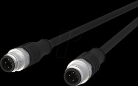 142MFA11020 Sensor cables, M12, 4-pin, plug &gt; plug, 2 m