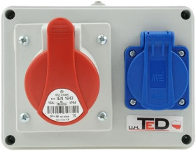 Rozdzielnica budowlana RS-06 16A/4P + Gs 230V 06.164