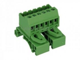 Złączka na szynę DIN, 2EHDRD-05P, 6- torowa