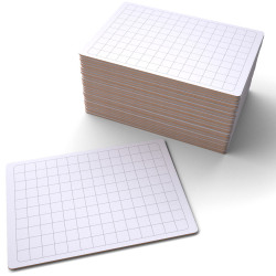 Show-me GFB30 Gridded Rigid Lapboards, Pack of 30