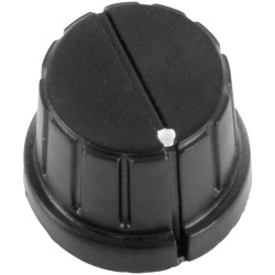 TruComponents 320059 Control knob &#x2B; marking Black (&#xD8;) 16mm