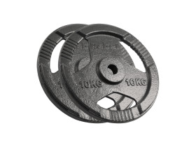 Zestaw obciążeń żeliwnych 2x10kg, otwór...