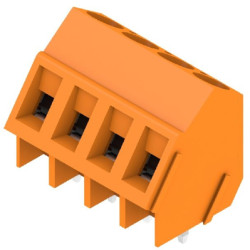 PCB terminal, 4 pole, pitch 5.08 mm, AWG 24-14, 15 A, screw connection, orange, 9994550000