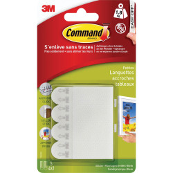 3M 17202FGN Command&#x2122; Pictures-Mounting Strips White 4 Pair