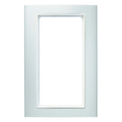 KNX Ramka z dużym wycięciem alu/śnieżnobiały B.3 13093904