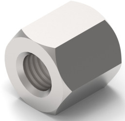 Hexagon spacer bolt, internal/internal thread, M3/M3, 6 mm, brass, 970060354