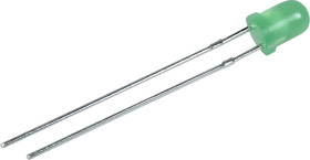 LED, THT, Zielony, 2-Pin, 2,5 V, 80°, Kingbright