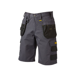 DEWALT Cheverley Lightweight Grey Polycotton Shorts Waist 36in