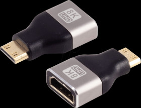 SP10-01057 Adapter, HDMI-C connector/HDMI-A socket, 8K 60 Hz