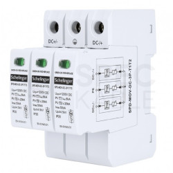 Ogranicznik przepięć SPD DC 1200V B+C (Typ 1+2) 3P 8kA + 20kA/50kA fotowoltaiczny Schelinger