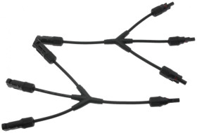 Złącze fotowoltaiczne MC4 typ Y potrójne 2,5-4mm2 6mm2 IP67 1000V DC
