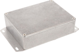Aluminum die cast enclosure, (L x W x H) 118 x 93 x 34 mm, natural, IP54, 1590BBF