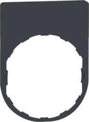 Label holder, 30 x 40 mm, without sign, for Harmony XB4/XB5, ZBYP2101